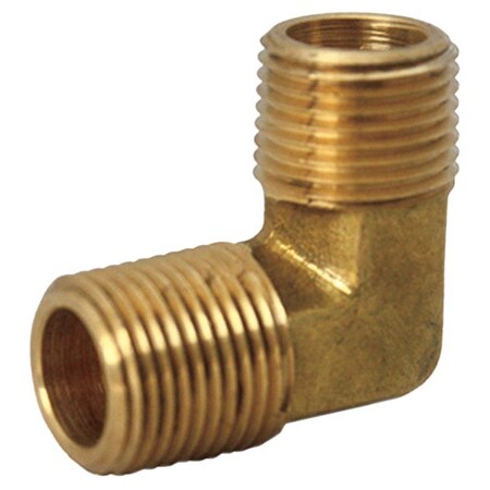 Homeplus+ ATC 1/4 in. MPT X 1/4 in. D MPT Brass 90 Degree Elbow 6JC120910711024